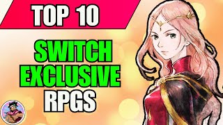 Top 10 BEST Nintendo Switch EXCLUSIVE JRPGs [upl. by Nalro]