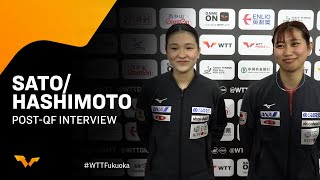 Hitomi SatoHonoka Hashimoto PostQF Interview  WTTFukuoka [upl. by Galvan]