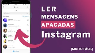 Como VER Mensagens APAGADAS do Instagram [upl. by Lail]