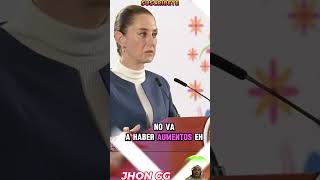 Claudia ANUNCIA que no aumentara su SUELDO shortsvideo claudiasheinbaum amlo sueldo [upl. by Siramaj]