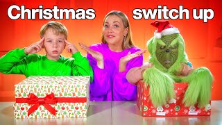 Mystery Christmas Gift Switch Up Challenge  Gaby and Alex Family [upl. by Coy]