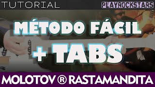 como tocar RASTAMANDITA en guitarra MOLOTOV ⭐️ TUTORIAL  ACORDES  RITMO  TABS [upl. by Rother]