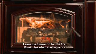 QuadraFire® Wood Stove or Insert Building a Fire Video [upl. by Jacquelyn]