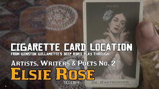 Artists Writers amp Poets 2 Elsie Rose  Cigarette Card Location RDRII [upl. by Amihsat]