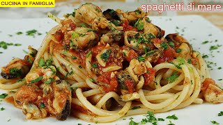 MA CHI LO DICE CHE CON IL PESCE SURGELATO NON SI POSSANO OTTENERE DEGLI SPAGHETTI DI MARE BUONISSIMI [upl. by Herates]