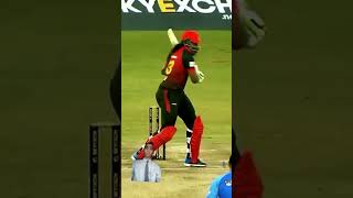 wrong impering in league but cool Gayleshorts cricket chrisgayle cricketlover [upl. by Arondell]