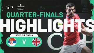 Highlights Novak Djokovic SRB v Cameron Norrie GBR  Davis Cup Finals 2023 [upl. by Imled]