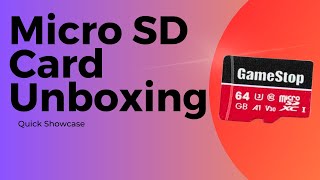 GameStop Micro SD Card Unboxing micro [upl. by Adnert]