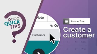 Odoo Quick Tips  Create customers from a Point of Sale session POS [upl. by Grekin]