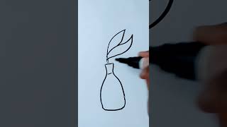 Easy plant pot drawing craftandeducation drawing art artneducation siyaaarteducation [upl. by Stillmann]