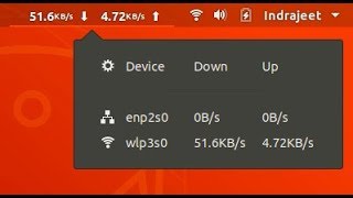 add NetSpeed to Toppanel  Ubuntu  GNOME [upl. by John]