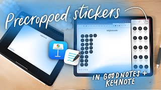 How to Make Precropped Digital Sticker Sheets for GoodNotes [upl. by Elleinnod]