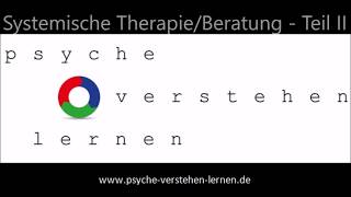 Systemische TherapieBeratung  Teil II  Grundkonzepte [upl. by Egiarc863]