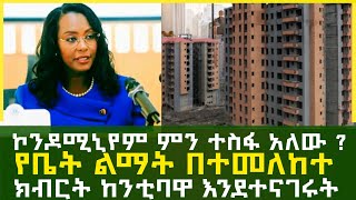 ኮንዶሚኒየም ተስፋ አለው  የቤት ልማትን በተመለከተ ከን ቲባዋ የተናገሩት  addis ababa condominium house info [upl. by Roon]