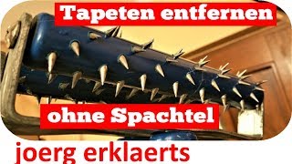 Tapete entfernen ohne Spachtel Tapete ablösen Remove wallpaper Vol85 [upl. by Darelle668]