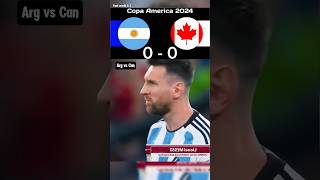 Argentina vs Canada  Copa America Semi Final 2024  Messi football [upl. by Keane669]