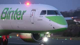 Embraer E195E2 Binter Canarias ECNNV despegue y ascenso San Sebastián [upl. by Ferrigno]