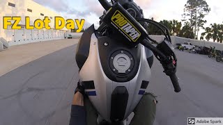 Wheelie Practice on the Fz07 [upl. by Lihka]