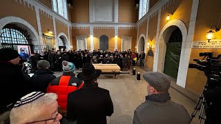 JEWISH FUNERAL of Krakow Jewish Community President Mr Tadeusz Jakubowicz Poland [upl. by Higley672]