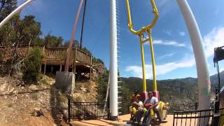 Giant Canyon Swing  Glenwood Springs Adventure Park [upl. by Einallem322]