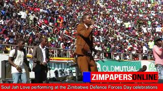 Soul Jah Love performing at the Zimbabwe Defence Forces Day celebrations [upl. by Ansilme]