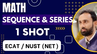 Math Sequence amp Series Class 11 One Shot ECAT NUST NET ll ECAT Past Papers ll NET Past Papers Math [upl. by Ynez]