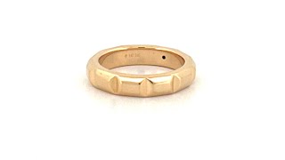 14K Gold Split Bevel Ring [upl. by Albright]