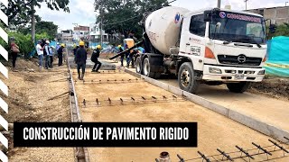 Proceso Constructivo de un Pavimento Rígido⛏🚧  Como se Realiza  Construcción en Zonas Urbanas [upl. by Navarro591]