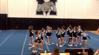 Moyock Middle School Cheerleaders 2015 AAC Competition [upl. by Tcideneb]