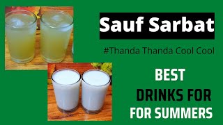 Refreshing Fennel Drink  sauf ka sharbat  सौंफ शरबत  In 2 ways beginnerskitchenwithswati5985 [upl. by Claudianus941]