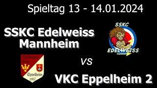 Kegeln  2324  Verbandsliga Männer  Spieltag 13  SSKC Edelweiss vs VKC Eppelheim 2 [upl. by Anauqed]