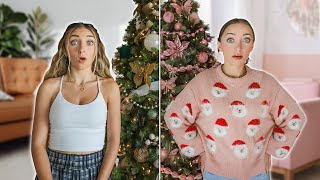 Opposite Twins Christmas House Tour  Brooklyn and Bailey [upl. by Eirojram]