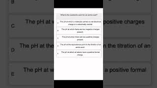 What is the isoelectric point for an amino acid [upl. by Drona]