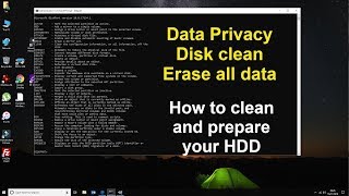 How to fully wipe all disk data  diskpart [upl. by Eekram]