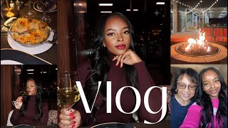 VLOG I GOT SOME VISITORS morning skin care routine installing a upart wig new restaurants [upl. by Rola]