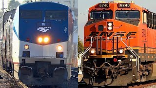 Trains Amtrak BNSF amp Metrolink Fall 2023 [upl. by Ahsika52]