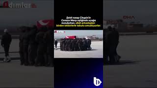 Şehit naaşı Cenaze Marşı eşliğinde uçağa konulurken silah arkadaşları birden tekbirlerile geldi [upl. by Angadreme662]