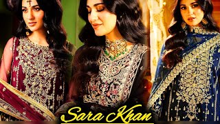 Pakistani Actress Sara Khan fashion shoot wearing expensive jwellery and outfitsvertical edit [upl. by Alian]