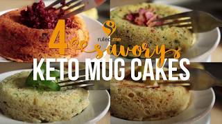 4 Savory Keto Mug Cake Recipes [upl. by Robinia]