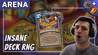 The Perfect Deck of Lunacy  12 Win Druid amp Mage Hearthstone Arena [upl. by Saxela690]