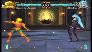 Saint Seiya  Acuario Hyoga V2 Vs Afrodita Espectro [upl. by Bonn]