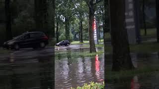 Enschede Netherlands  July 21 2024  Flash floods disrupt area [upl. by Linson491]