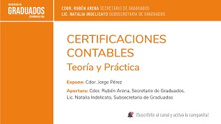 Certificaciones Contables  Económicas UBA [upl. by Cirek302]