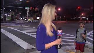 FOX 5 DC reporter hilariously interrupted by screaming boy  FOX 5 DC [upl. by Clara241]