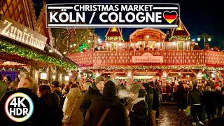 🇩🇪 Köln  Cologne Germany Christmas Market in Winter 2023✨4K HDR Walking Tour [upl. by Keri]