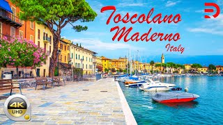 Toscolano Maderno  Italy  A Coastal Walk Around The Resort Town By Lake Garda  4K  UHD [upl. by Deibel753]