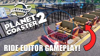 PLANET COASTER 2 Ride Editor GAMEPLAY [upl. by Bora]