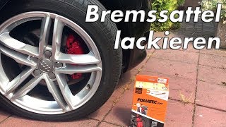 Bremssattel lackieren  Ganz einfach  FOLIATEC Lack Set Anleitung [upl. by Tanny]