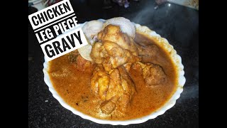 Spicy Chicken Leg Piece Gravy  Restaurant Style  Homemade recipe  Super Delicious [upl. by Warfeld]