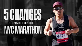 5 changes i made for the 2024 nyc marathon [upl. by Enalahs]